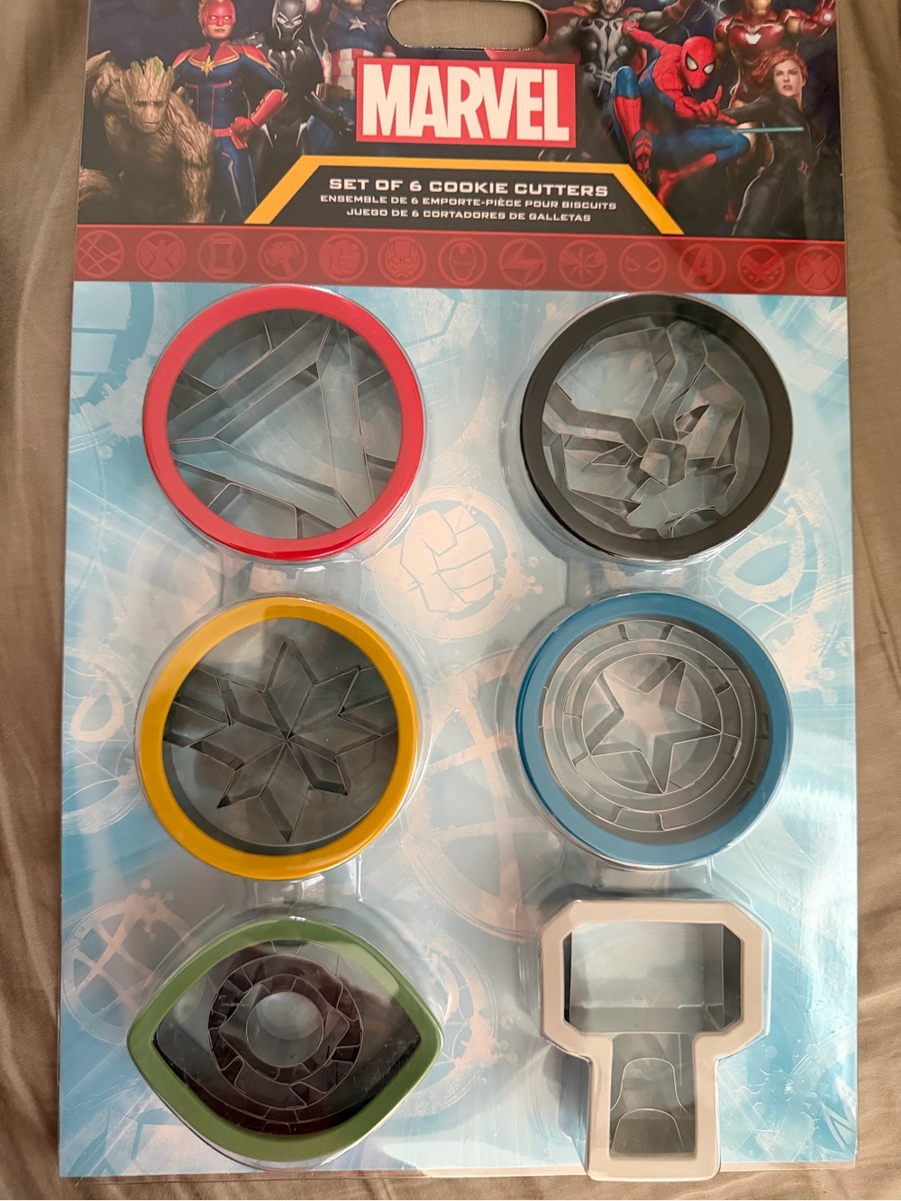 Product Packaging with Marvel Logo